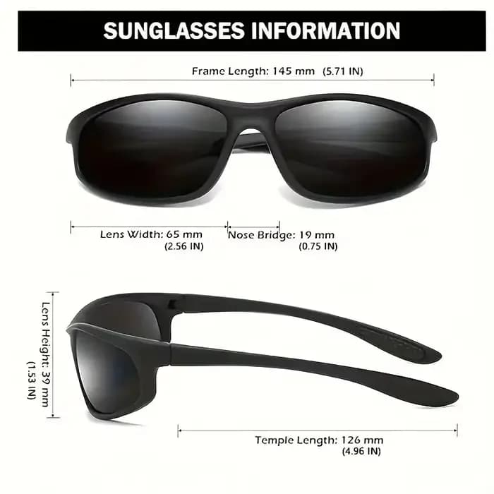 Lunettes fantaisie polarisées enveloppantes de qualité supérieure – Élégantes
