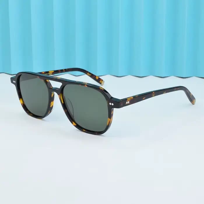ROGBAE Vintage Acetate Sunglasses Men BJORN Retro Designer UV400 Sun glasses Women Handmade Luxury Brand Sunglass