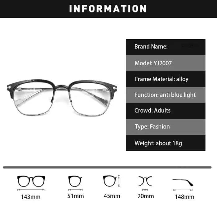 Lunettes de lecture demi-monture en métal pour femmes et hommes