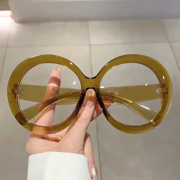 GM LUMIAS surdimensionné rond montures optiques femmes élégant mode Vintage couleur bonbon lunettes
