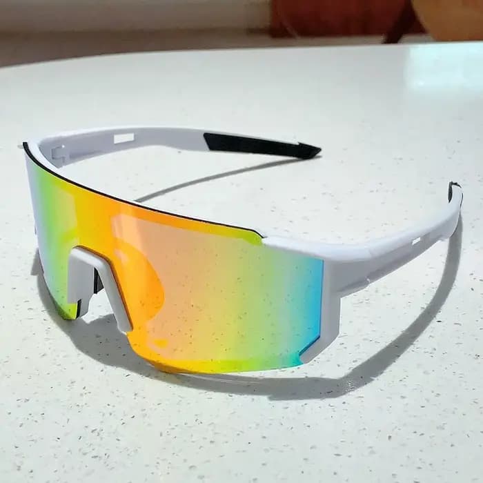 Nouvelles lunettes de soleil intégrées à grande monture colorées pour le cyclisme
