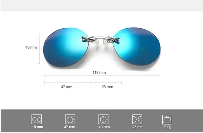 CRIXALIS lunettes de soleil rondes sans monture hommes Matrix Morpheus