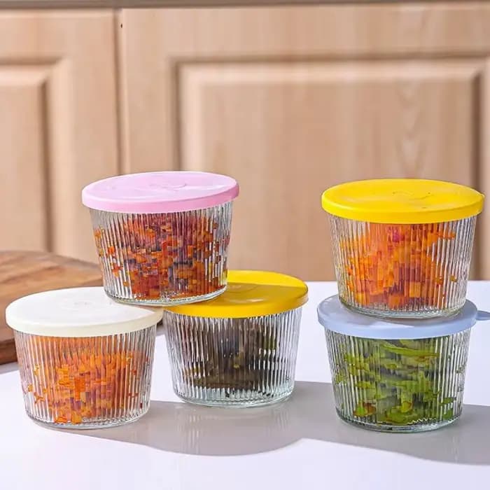 1/4PCS 200ML Pots de conservation en verre transparent épais, récipients multifonctionnels pour la conservation des aliments, mini pots transparents pour la cuisine