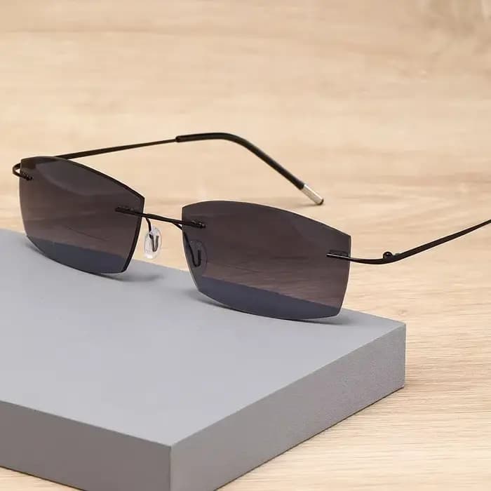 Lunettes de lecture bifocales sans cadre pour hommes