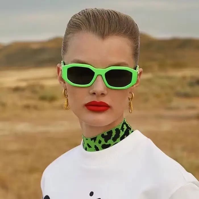 Vintage carré luxe petite monture lunettes de soleil hommes femmes Rectangle marque Design mode