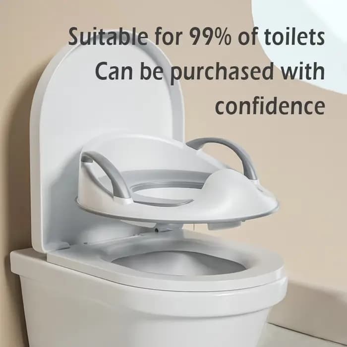 Siège de toilette pour enfants, siège d'apprentissage de la propreté avec coussinets antidérapants, siège de toilette portable pour bébé, sans installation