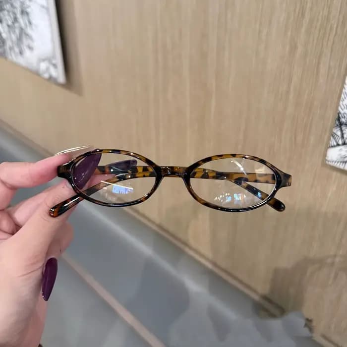 Y2K rétro ovale carré lunettes coloré petit cadre