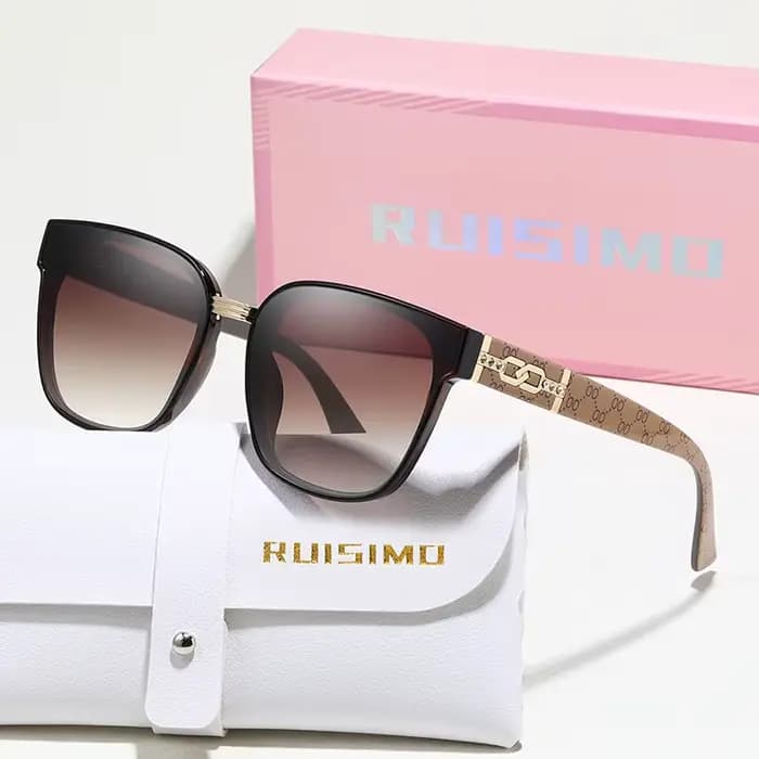 RUISIMO exquis carré lunettes de soleil femmes hommes Simple marque de mode