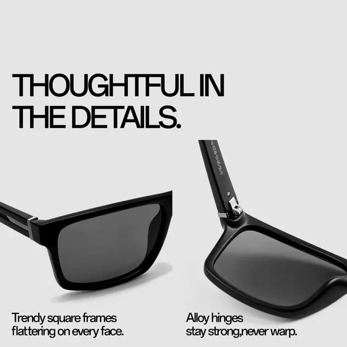 Lunettes de soleil polarisées Kapvoe Fashion pour hommes