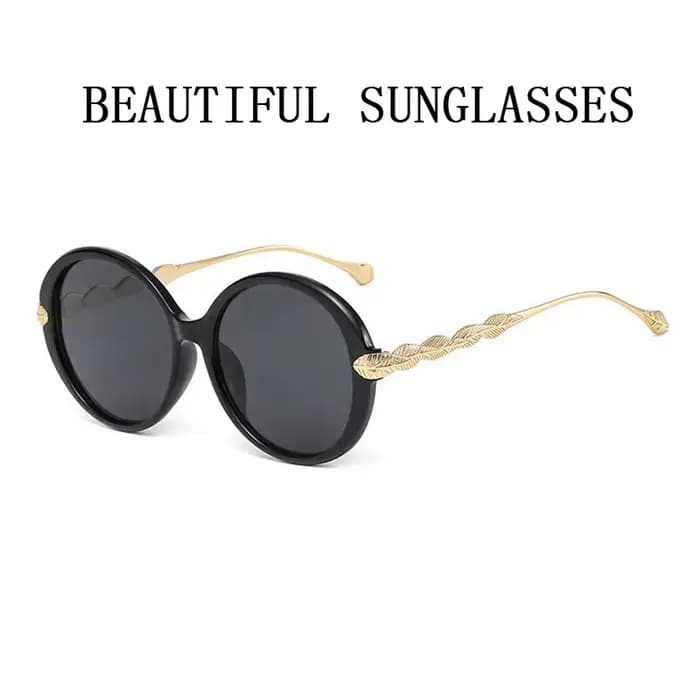 Lunettes De Soleil rondes femmes 2023 surdimensionné luxe mode