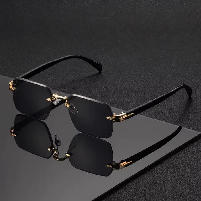1 paire de lunettes carrées sans monture tendance