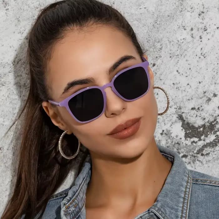 Lunettes de soleil carrées vintage tendance pour femmes