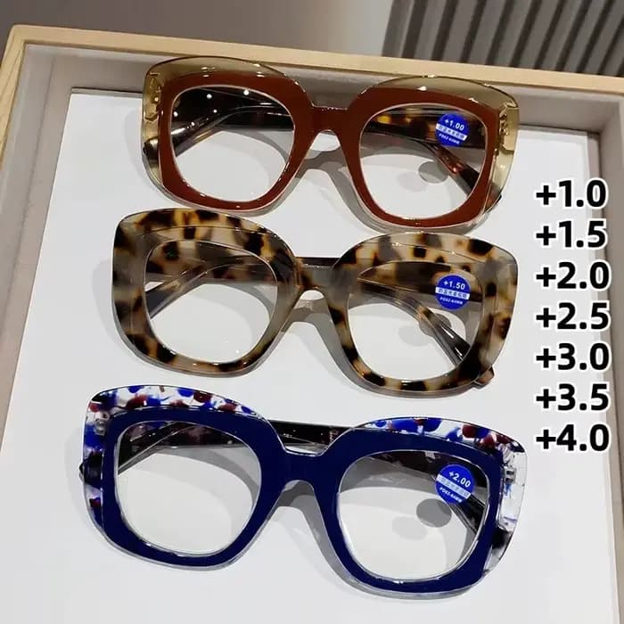 Lunettes de lecture à monture surdimensionnée pour femmes