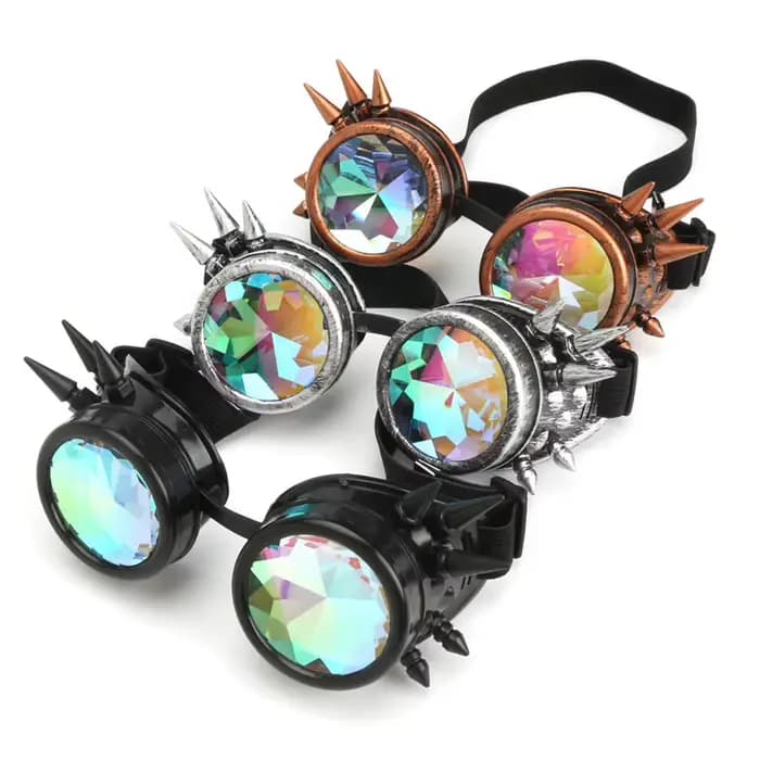 Lunettes de soleil Steampunk pour hommes et femmes
