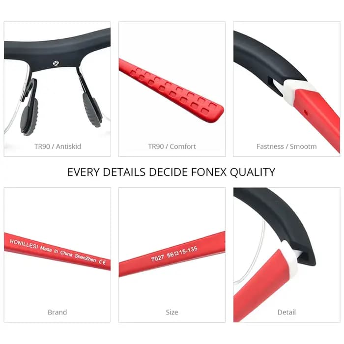 Boom ILLESI-Lunettes de vélo ultralégères sans monture pour hommes