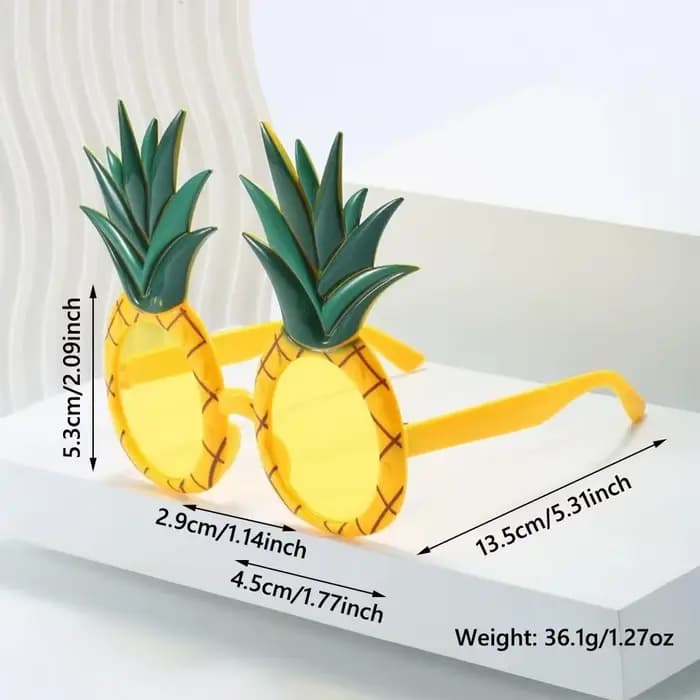 Lunettes de soleil tendance en forme d'ananas