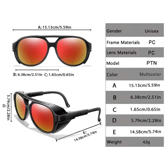 Lunettes de soleil PUNK pour hommes