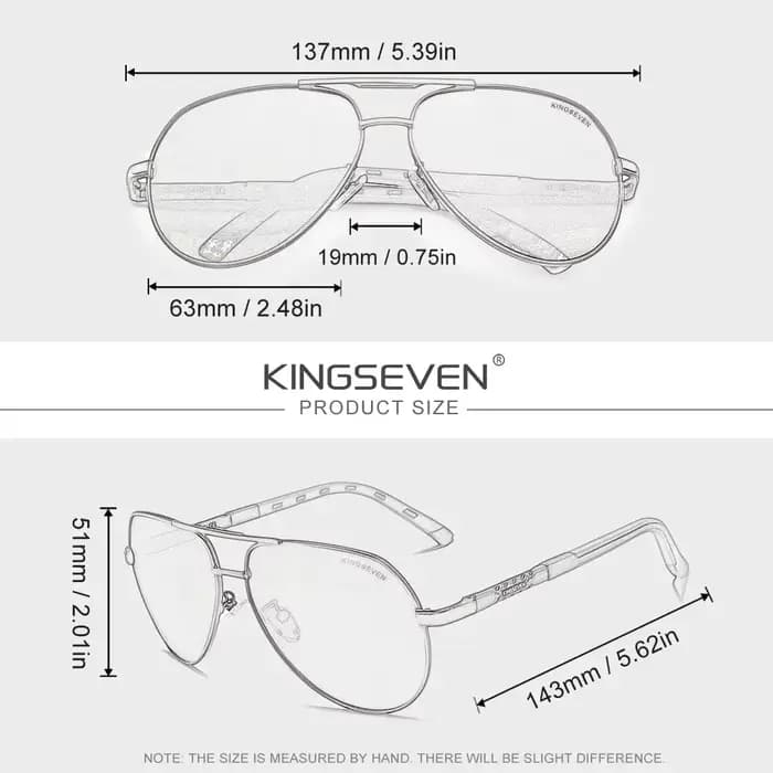 KINGSEVEN Lunettes de soleil de luxe pour hommes