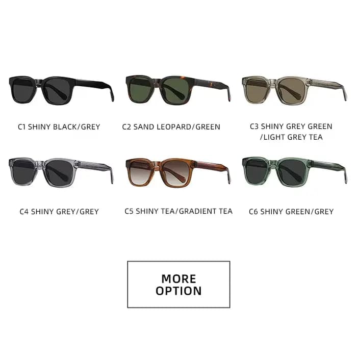 DDDLONG rétro mode carré lunettes de soleil femmes hommes