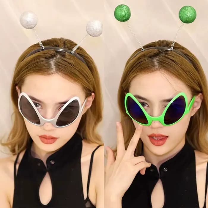 Lunettes de soleil amusantes Alien pour hommes et femmes