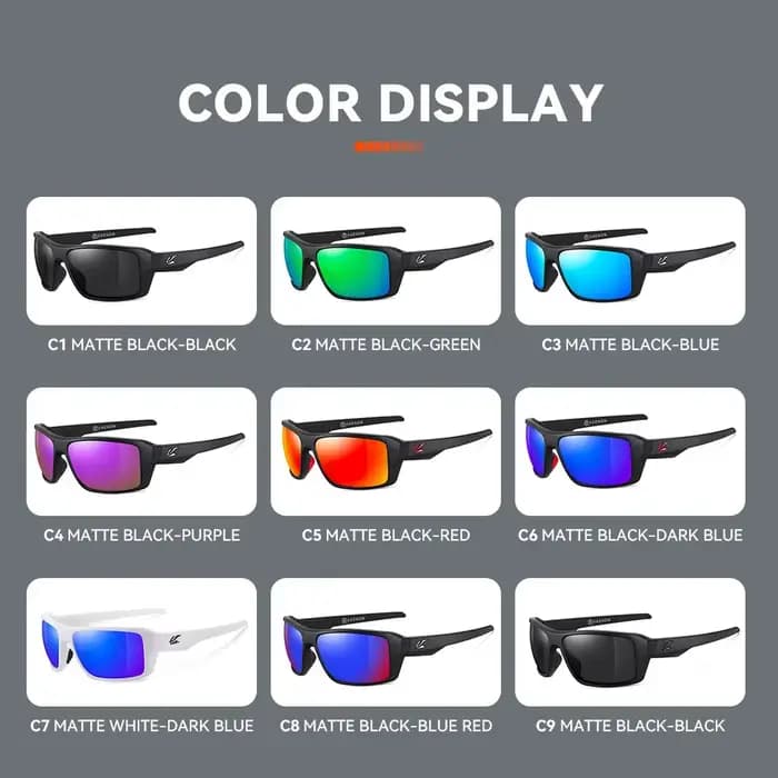 Kaenon mode Sport de plein air lunettes de soleil rectangulaires pour hommes et femmes coloré HD polarisé conduite pêche