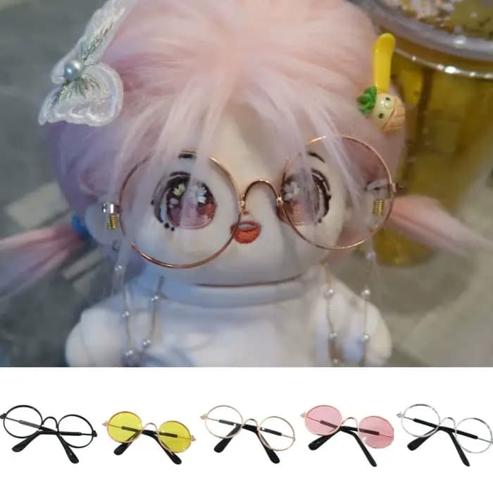 Lunettes miniatures 10CM, jouets, montures rondes interchangeables, lunettes miniatures multicolores pour poupées