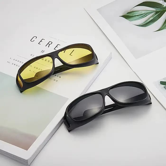 Lunettes de vision nocturne unisexes à monture carrée