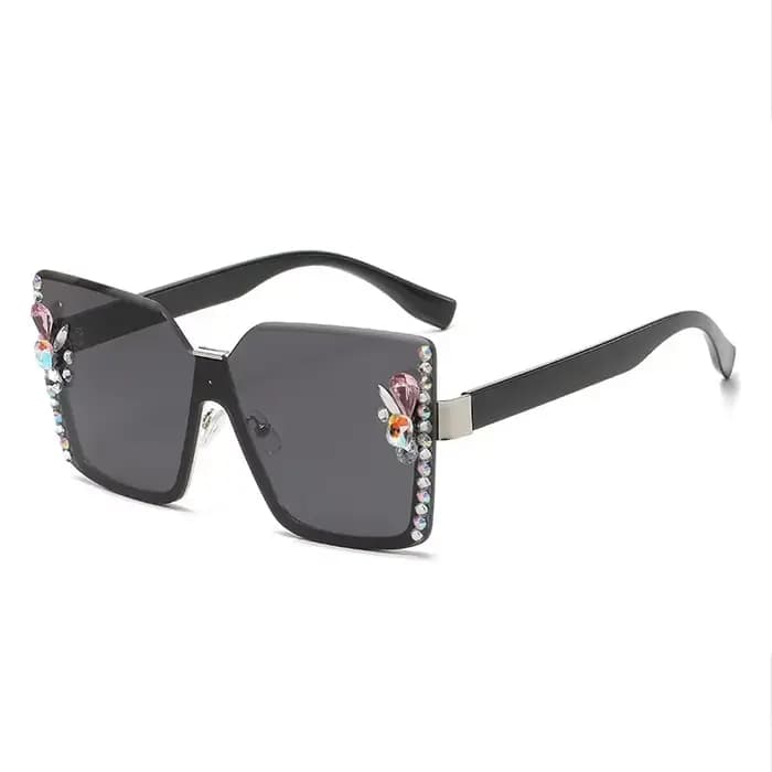 Femmes mode dégradé couleur lunettes de soleil unisexe Vintage carré voyage en plein air UV400