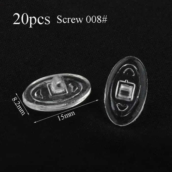 20 pièces/100 pièces Silicone Lunettes Antarcpromp ket Anti-ald Doux Confortable Ovale AntarcPads Verre Support