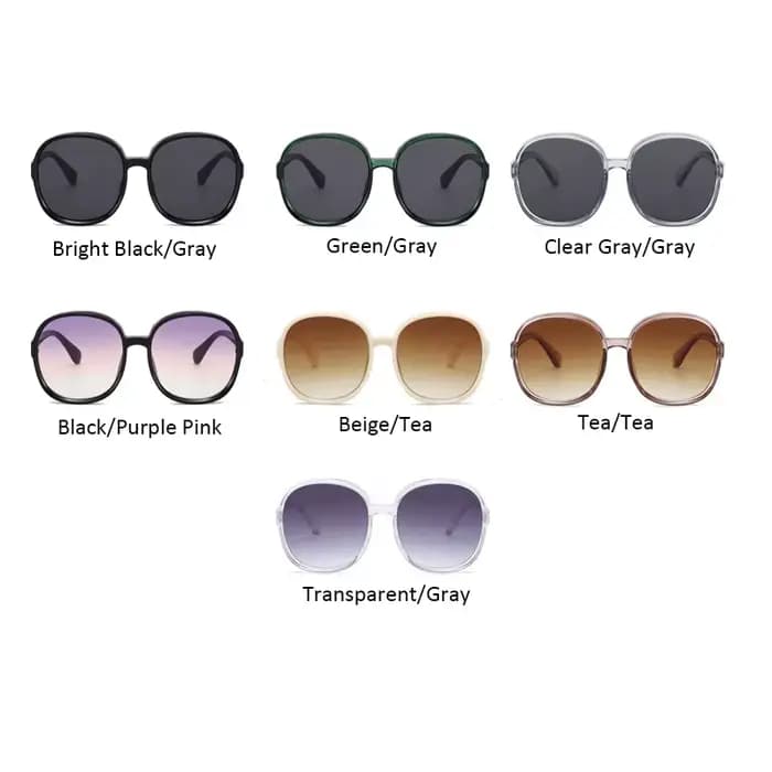 Lunettes de soleil rondes de luxe pour femmes