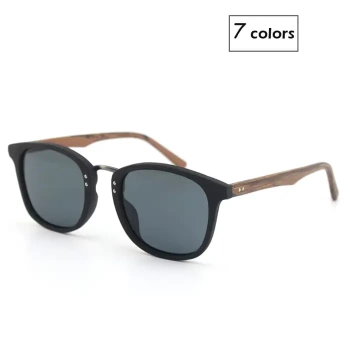 Lunettes de soleil en acétate Grain de bois