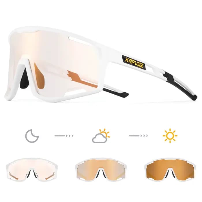 KAPVOE lunettes de cyclisme à couleur changeante pour hommes et femmes