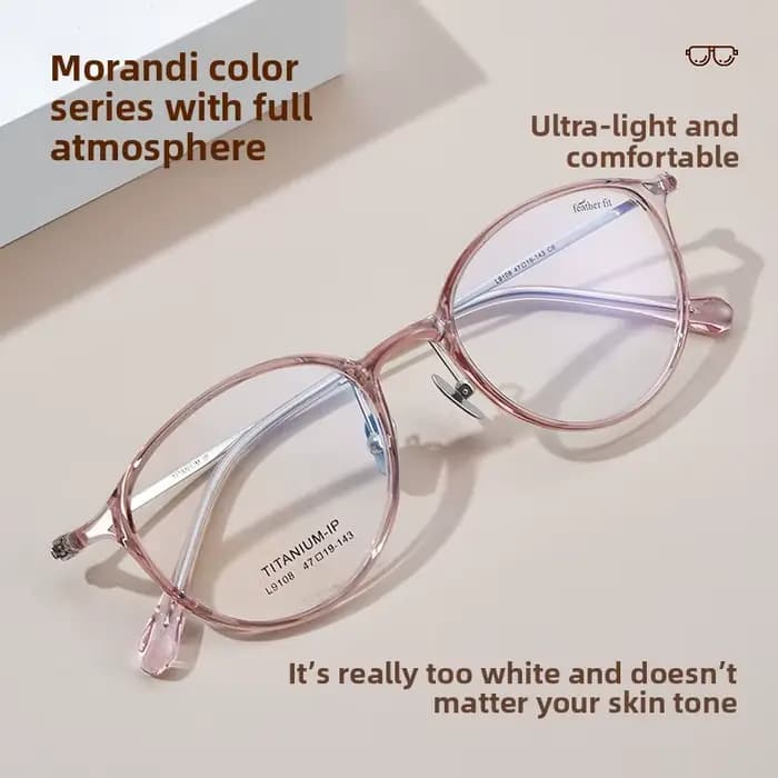Montures de lunettes en titane légères à plumes