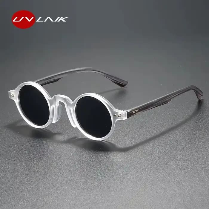 UVLAIK mode petite monture ronde lunettes de soleil unisexe rétro Punk