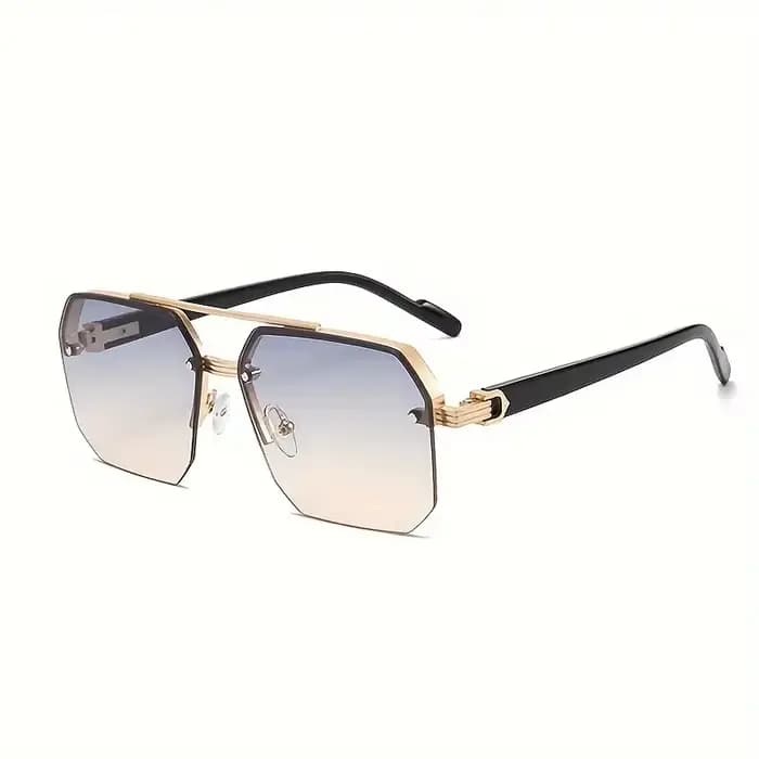 Lunettes classiques à la mode demi-monture pour hommes et femmes – Style vintage