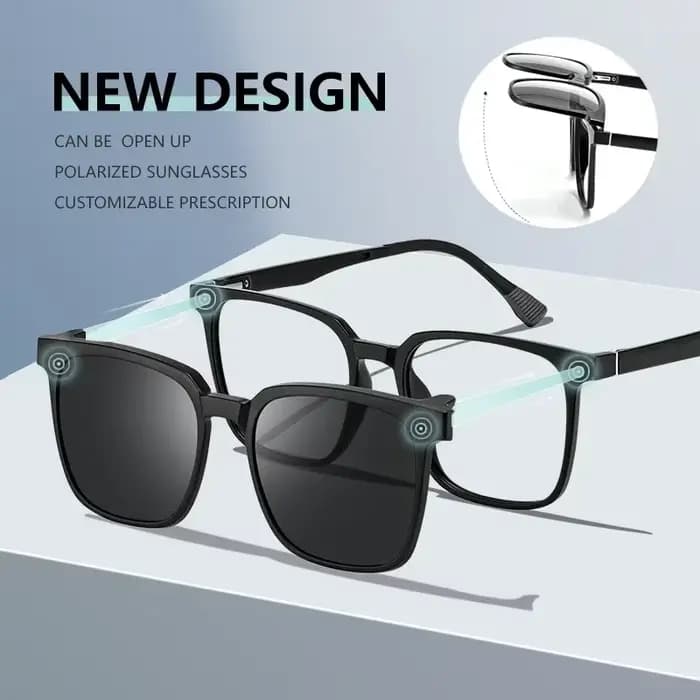CLLOIO pince magnétique optique lunettes de soleil hommes polarisées myopie