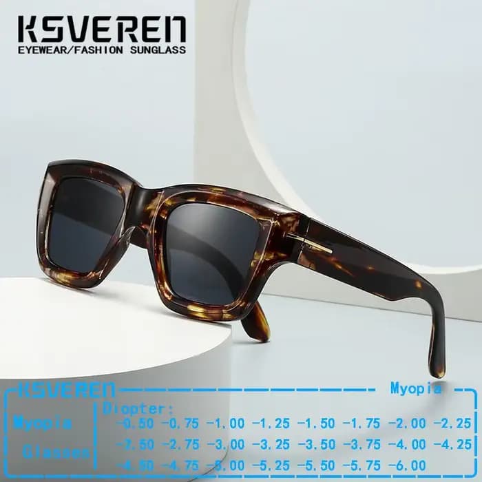 Lunettes de soleil teintées à monture épaisse pour myopie