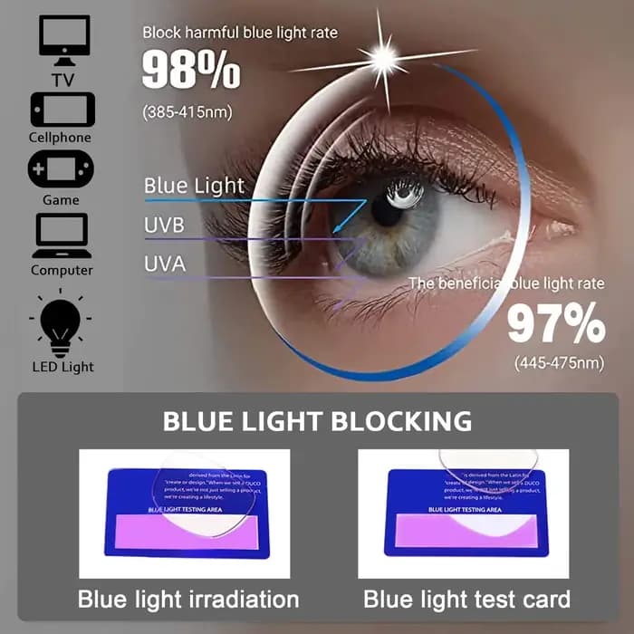Lunettes de vue en titane pur pour hommes