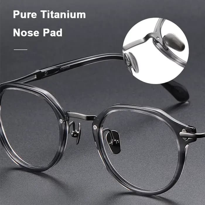 Monture de lunettes en acétate de titane pur