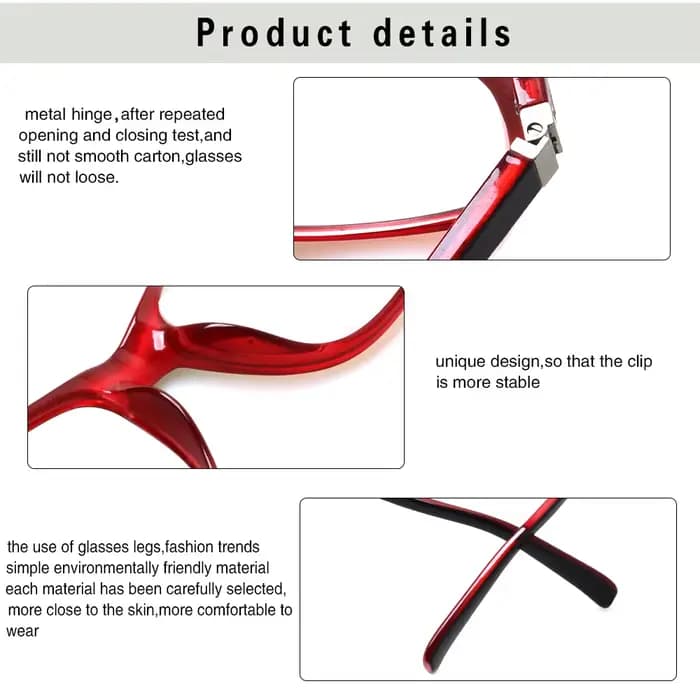Hention lunettes de lecture charnière en métal Durable lecteur HD pour hommes et femmes