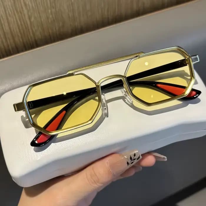 Lunettes de soleil rétro Steam-Punk pour hommes