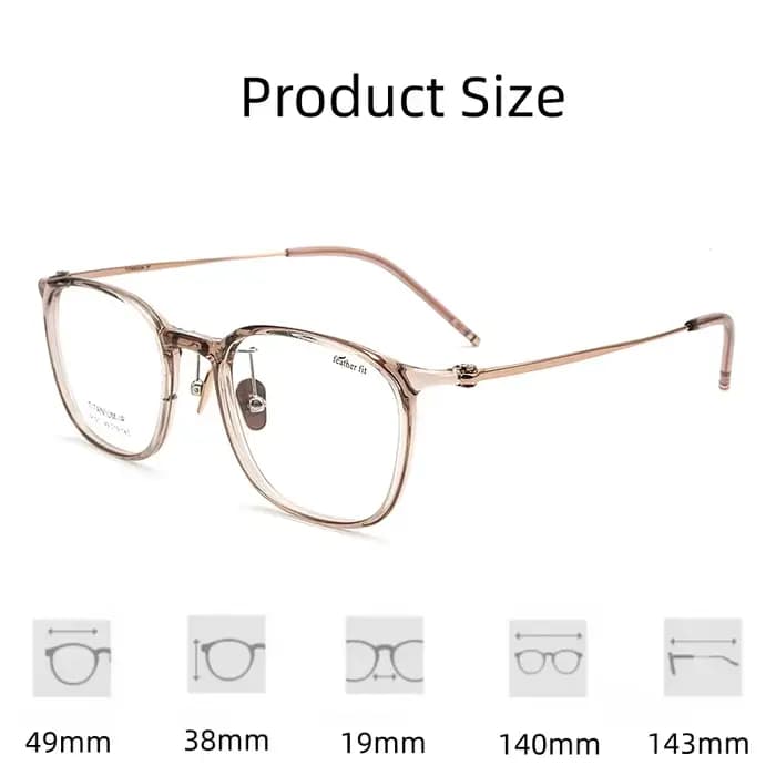 FIRADA mode lunettes confortables Vintage carré titane