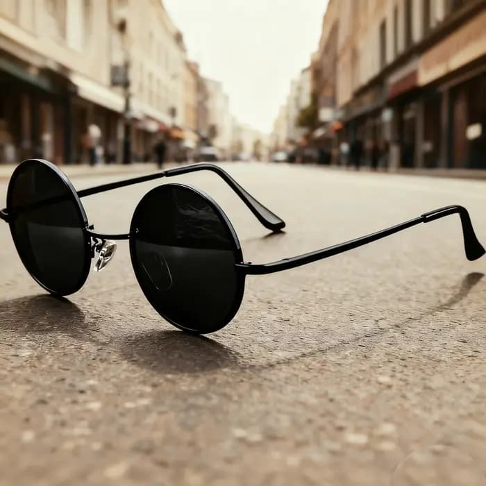 Dokly-Lunettes de soleil polarisées rondes vintage, verres noirs, UV400