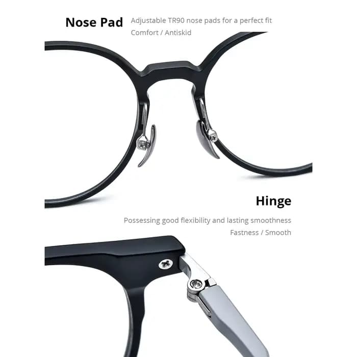 NIANZHEN TR90 – Monture de lunettes en alliage pour hommes