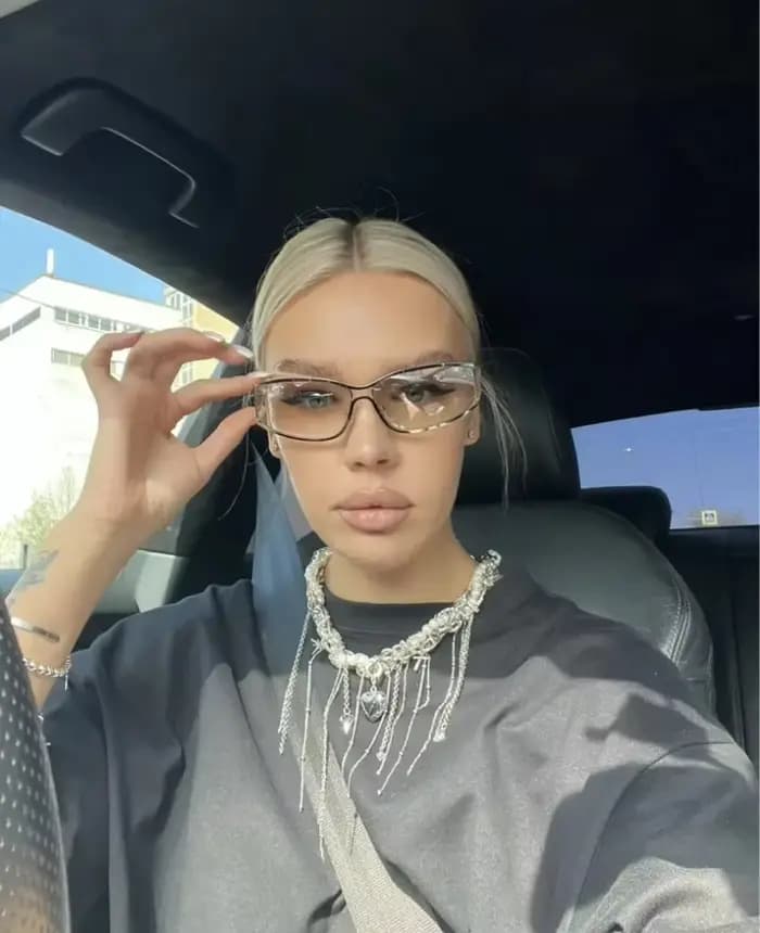Lunettes de soleil Y2K pour femmes