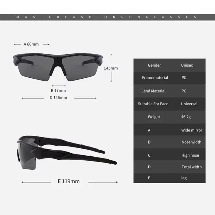 Lunettes de soleil de cyclisme pour hommes et femmes