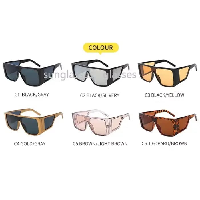 Lunettes de soleil surdimensionnées pour hommes