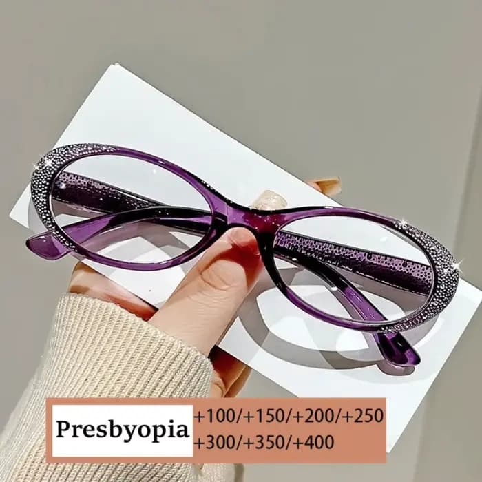 Lunettes de lecture diamant de luxe pour hommes et femmes