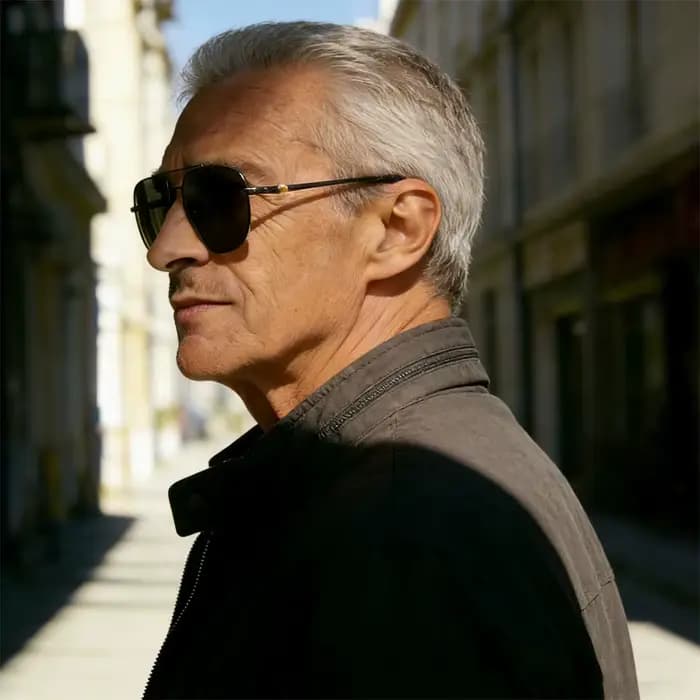 Pilot hommes classique Prescription lecture lunettes de soleil lentille noire fini presbyte lecteurs ombre