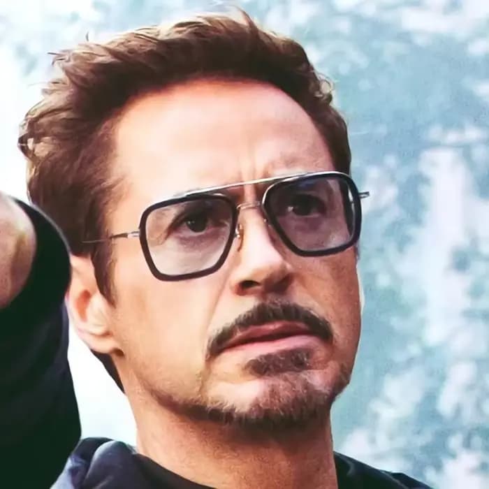 Lunettes de soleil carrées de Style Tony Stark pour hommes